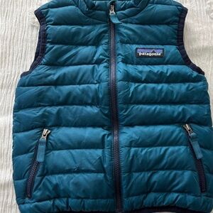 Patagonia Kids Teal Puffer Vest